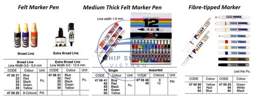 IMPA 470692 MARKER FIBER-TIPPED BLUE (PAINT MARKER)
